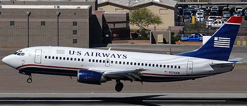 US Airways Boeing 737-3S3 N314AW, March 16, 2011